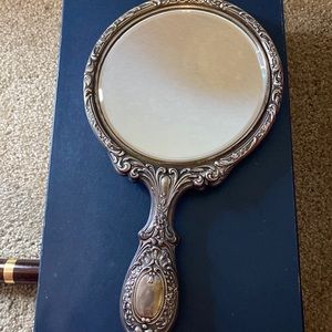 Antique Silver Hand Held Mirror